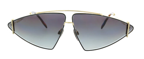 Burberry Women Sunglasses Black W/ Gold Irregular BE3111-10178G